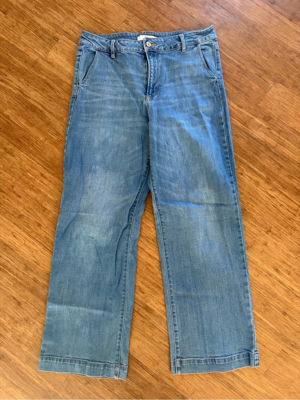 Kancan Bertha High Rise Wide Medium Wash, sz 15/31 - Picture 8 of 13